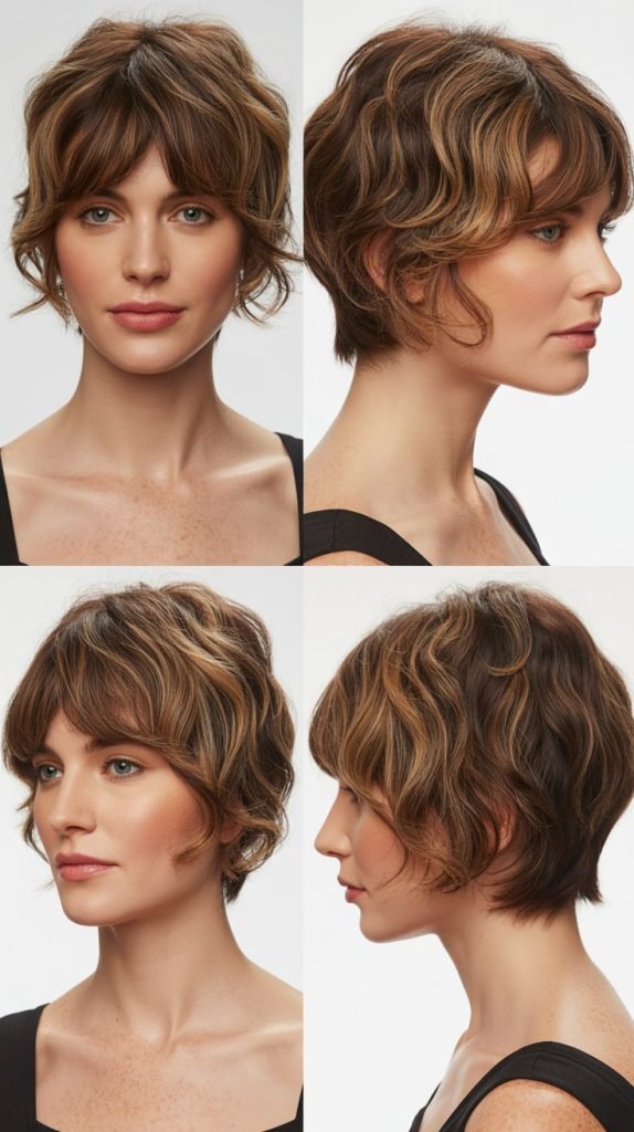  Collarbone Cut With Piecey Bangs