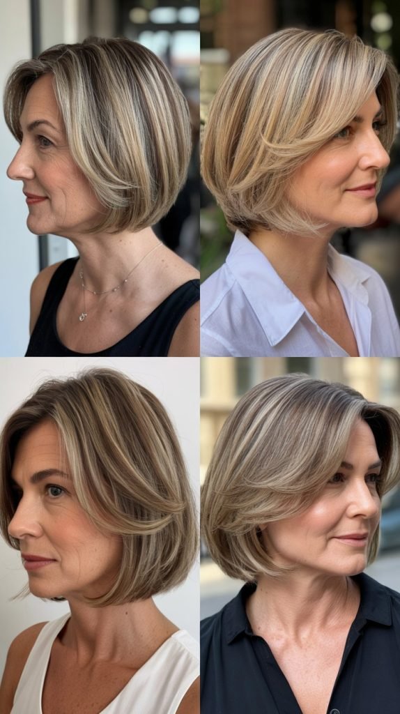 Chin-Length Cut with Babylights