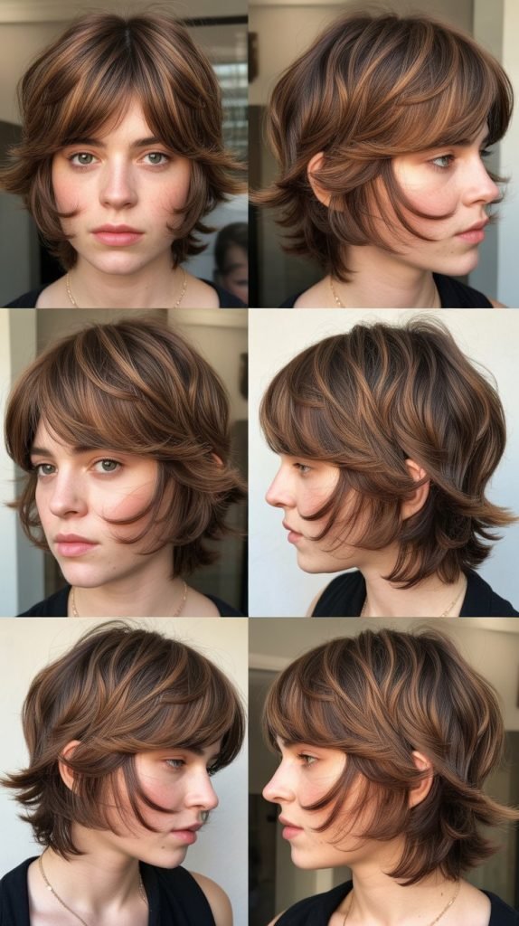 Layered Shag with Curtain Fringe