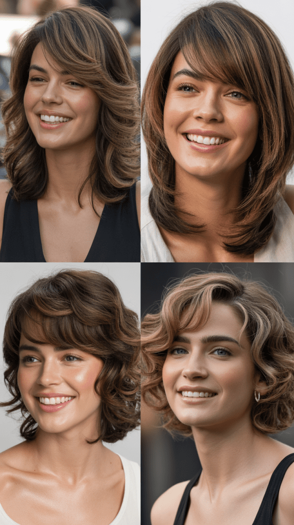 Feathered Layers With Long Side Bangs