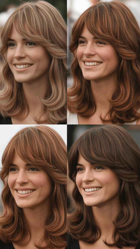 Long Side-Swept Bangs with Beachy Waves