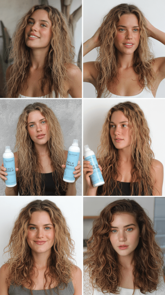 Beachy Waves on Shoulder-Length Layers