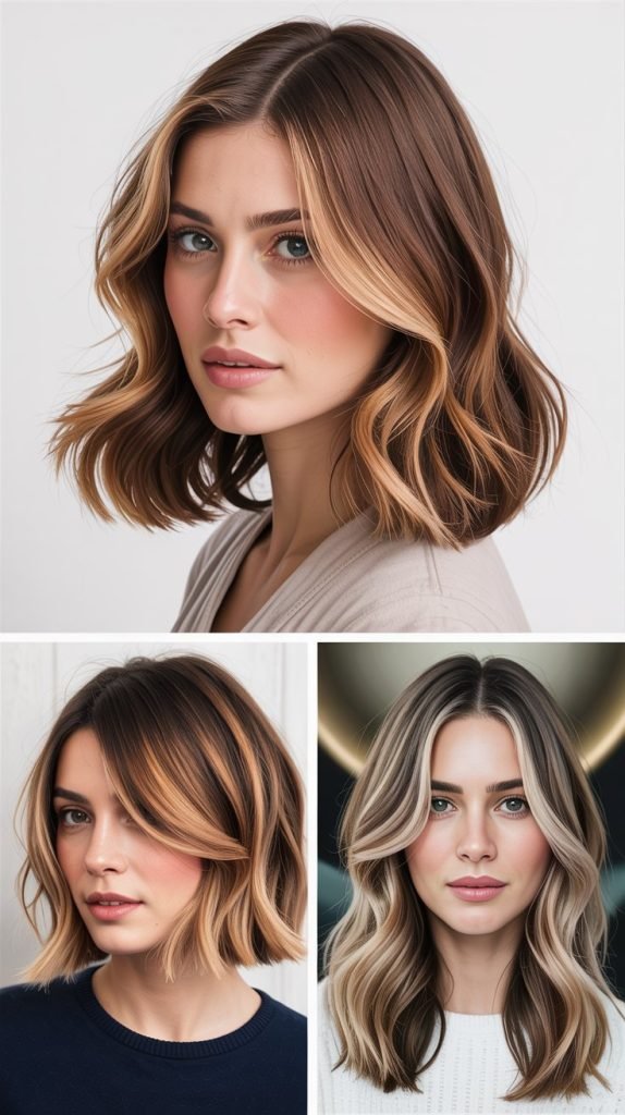  Layered With Face-Framing Highlights