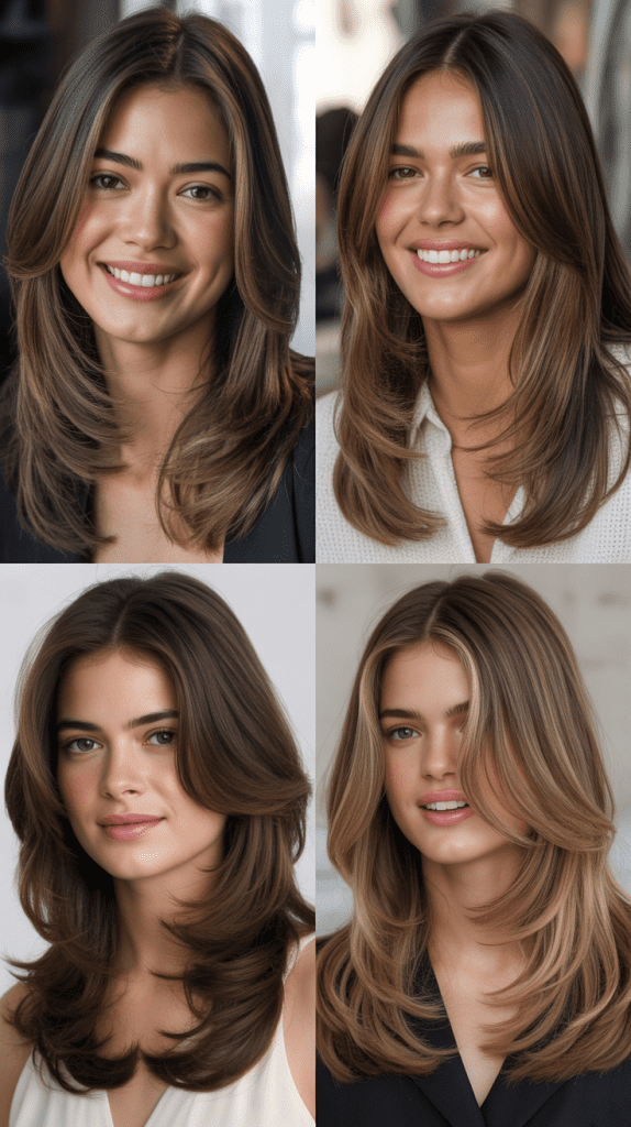 Classic Face-Framing Layers with Long Length