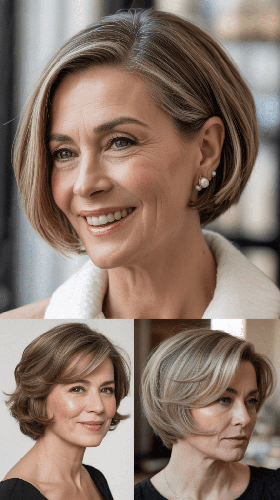 Polished Bob with Tucked Styling