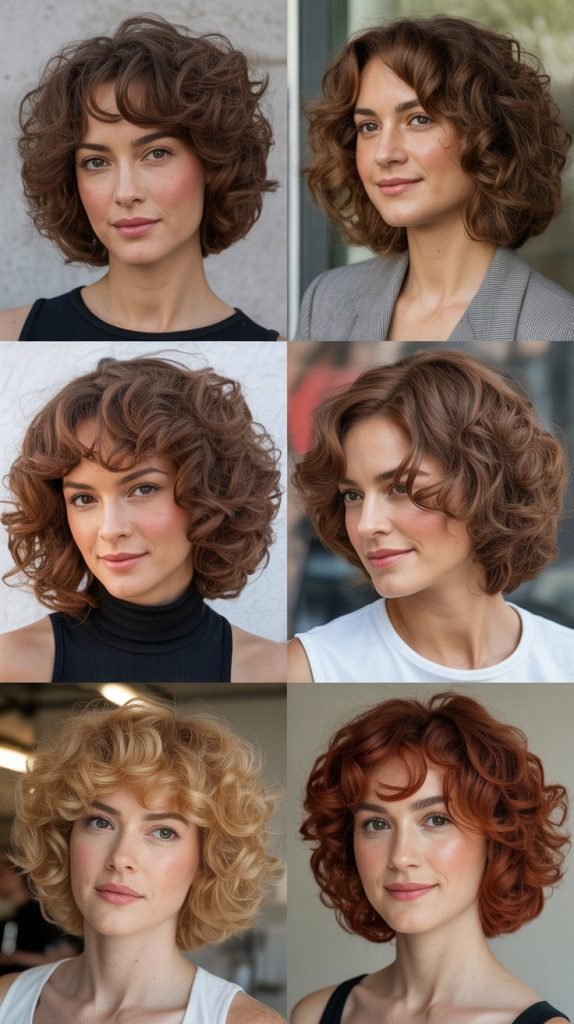 Curly Bob for Thick Hair