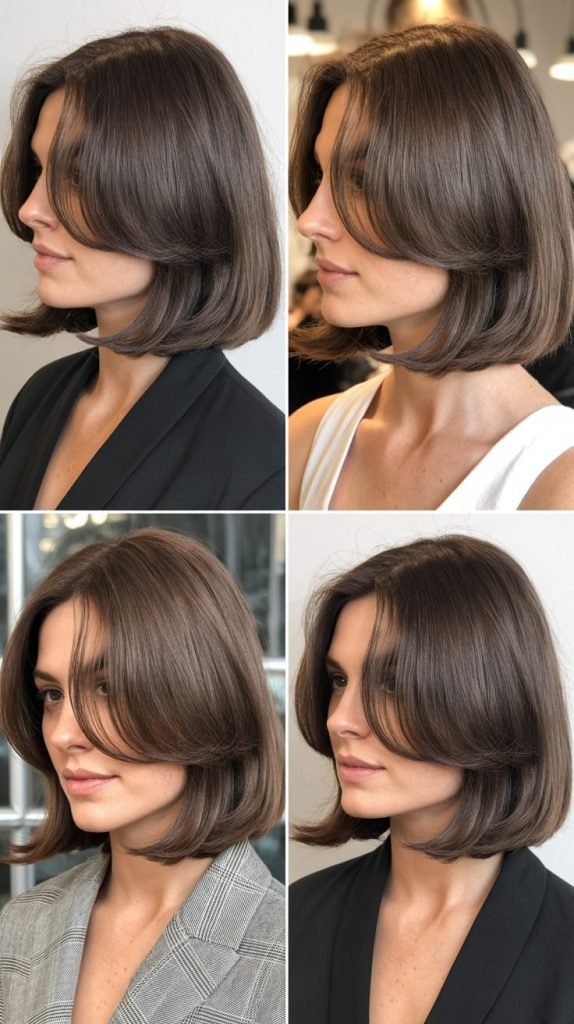Classic Long Bob With Soft Front Layers