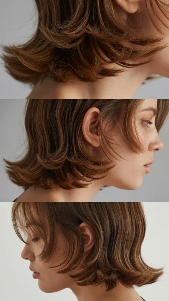 Wispy Layered Ends for Delicate Finish