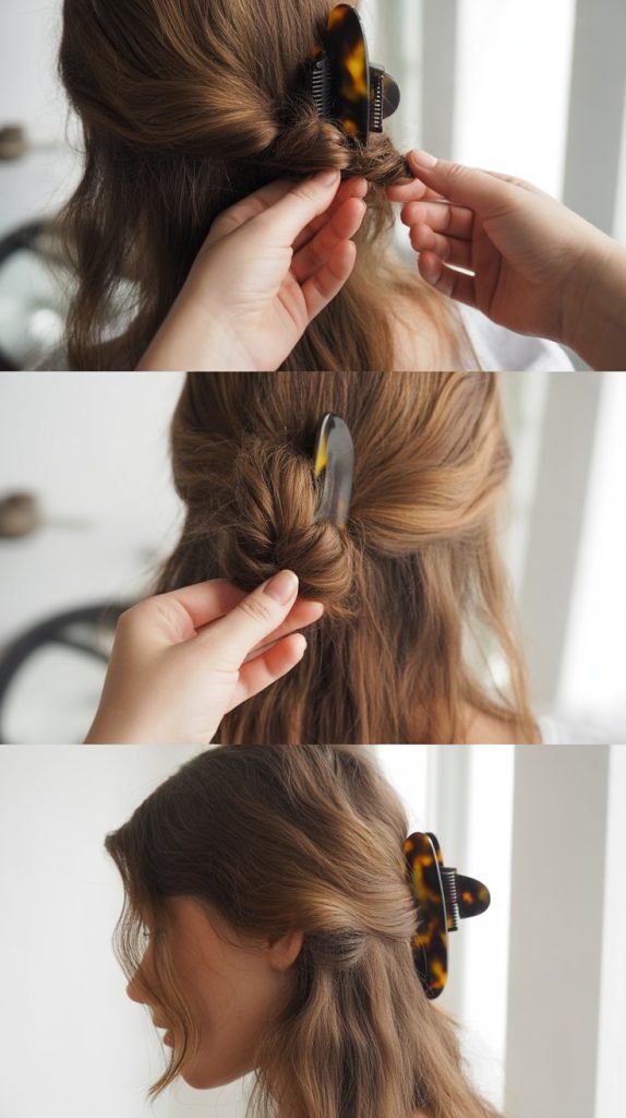  Quick Updo with Clip