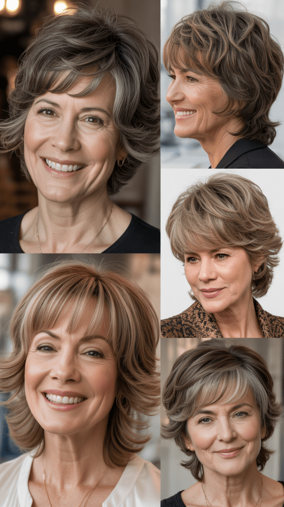 Wispy Bangs with Highlights