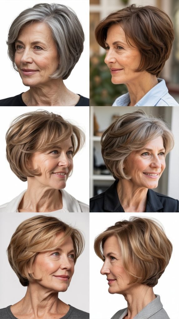 28. Angled Bob with Shorter Nape