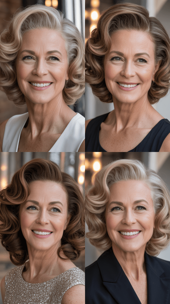 Soft Spiral Curls with Middle Part