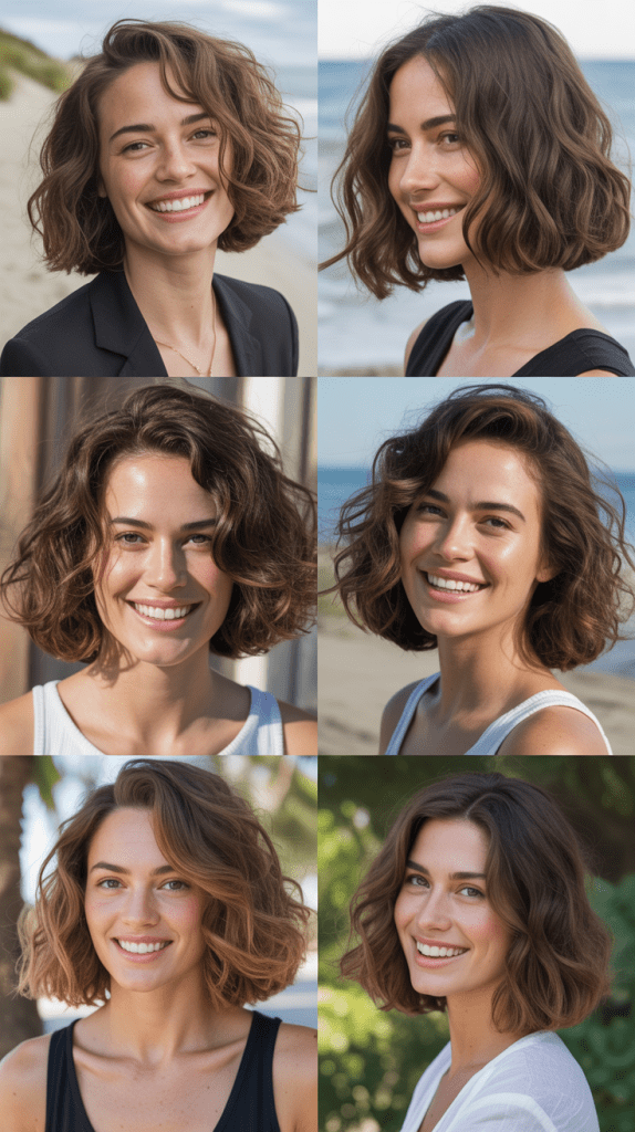 Wavy Long Bob with Natural Texture