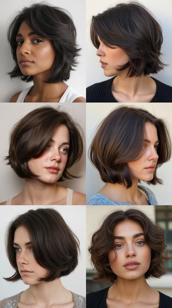 . Choppy Layered Bob with Textured Ends