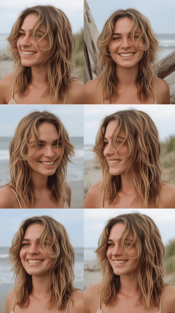 Layered Beach Waves