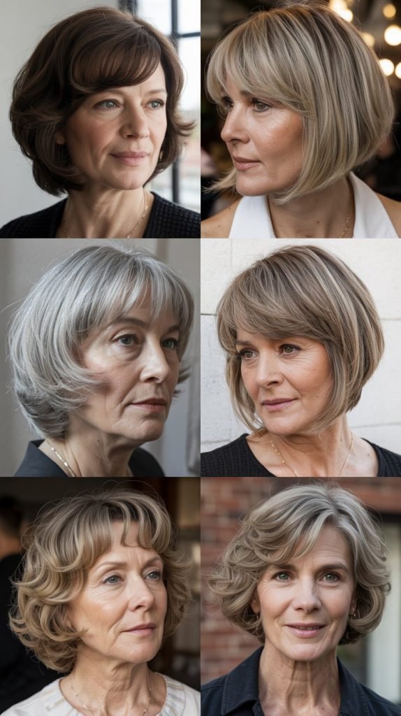  Bob with Side-Swept Bangs