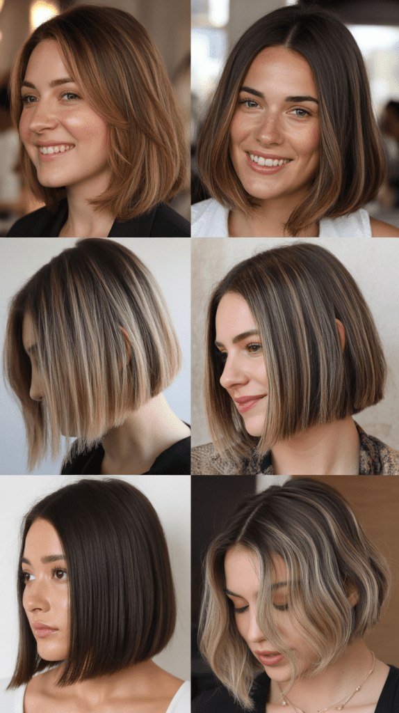 Color Techniques That Enhance Blunt Bobs