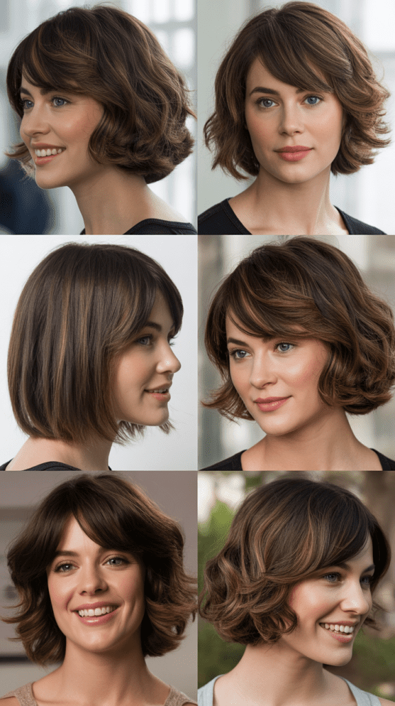 Shaggy Bob With Side-Swept Bangs