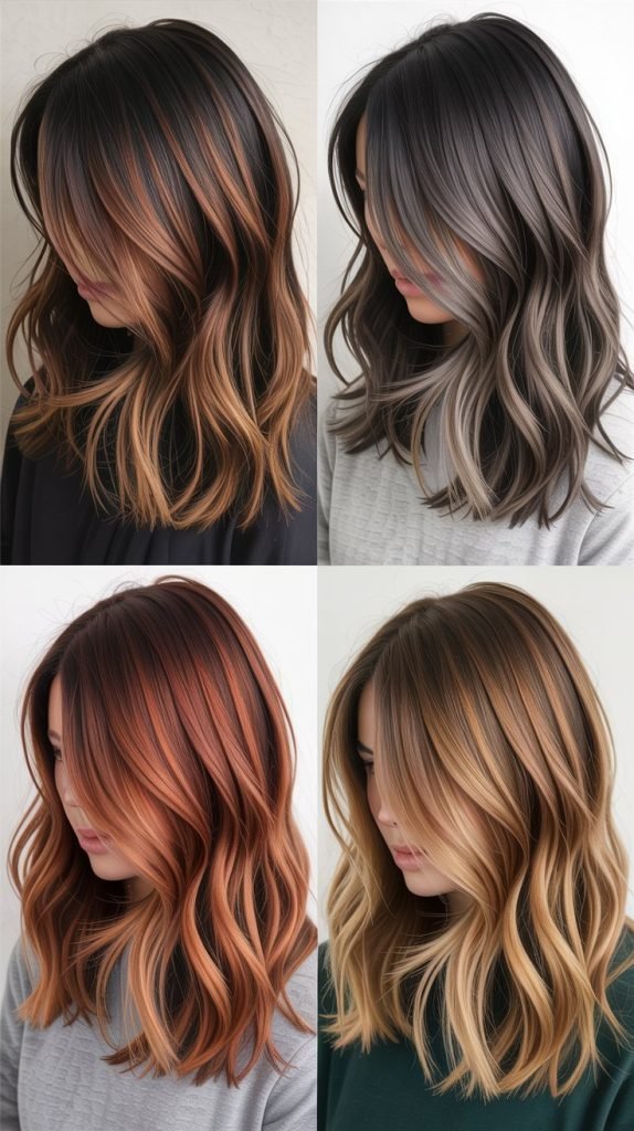 63. Layered Cut with Ombré Balayage Blend