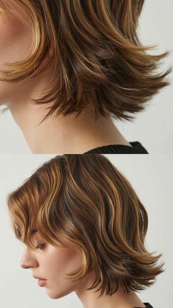  Layered Lob With Side Bangs
