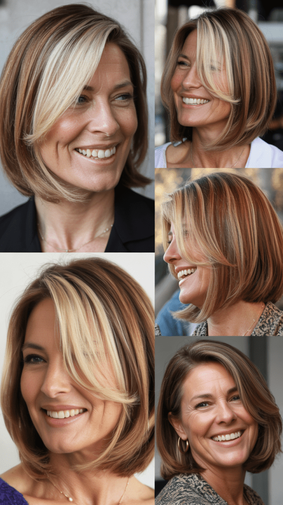 Long Bob with Money Pieces