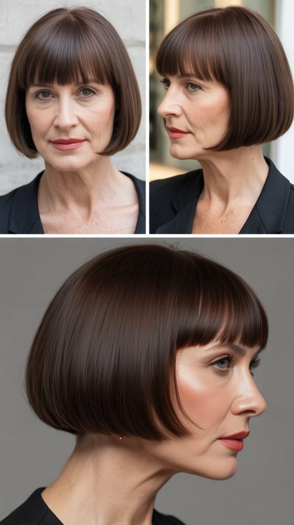 Blunt Bangs with Blunt Bob