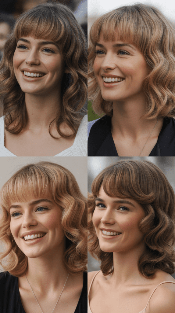 Rounded Fringe With Defined Waves