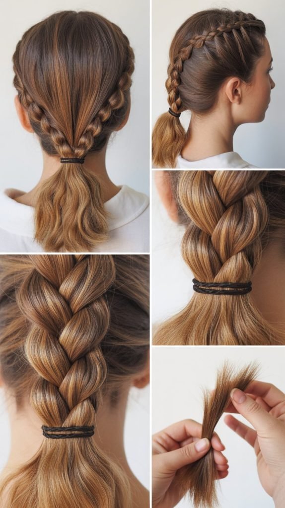 Rope Braid Ponytail