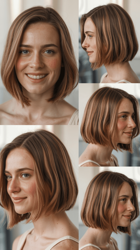 Blunt with Subtle Layers Long Bob