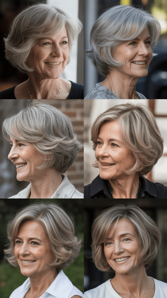 Feathered Bob: Soft and Wispy