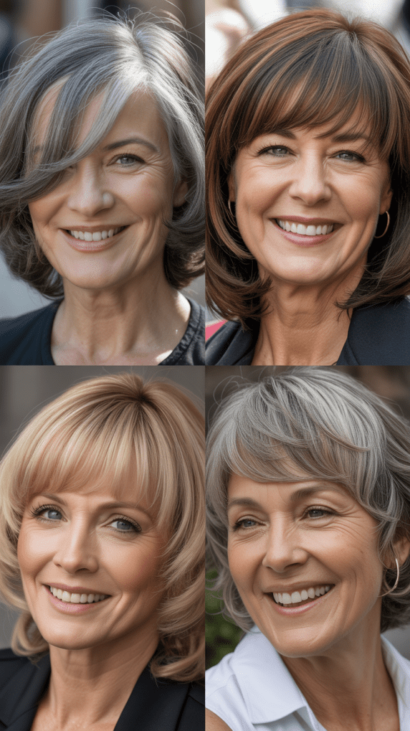 Diagonal Wispy Bangs