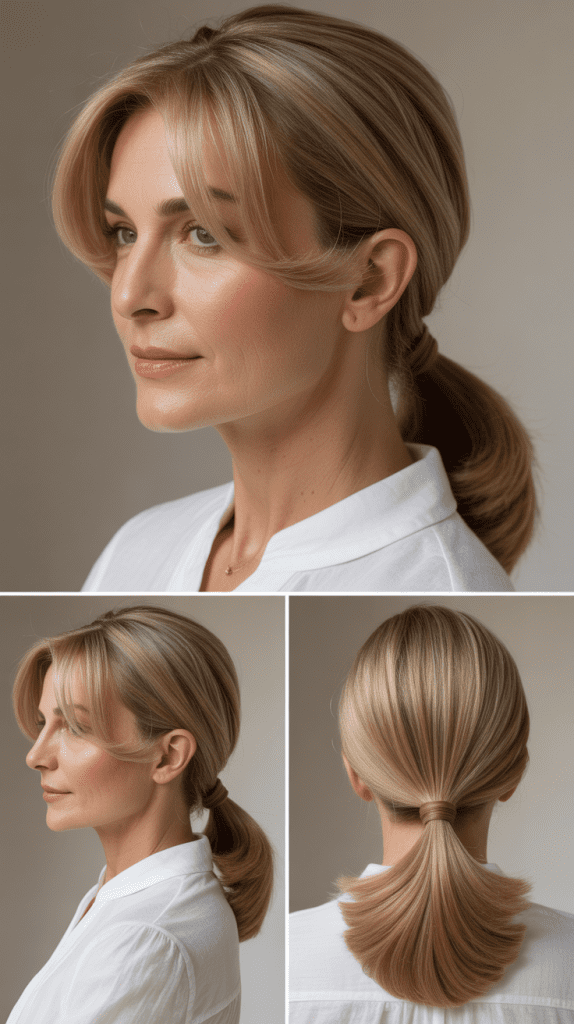 Sleek Low Ponytail Cut