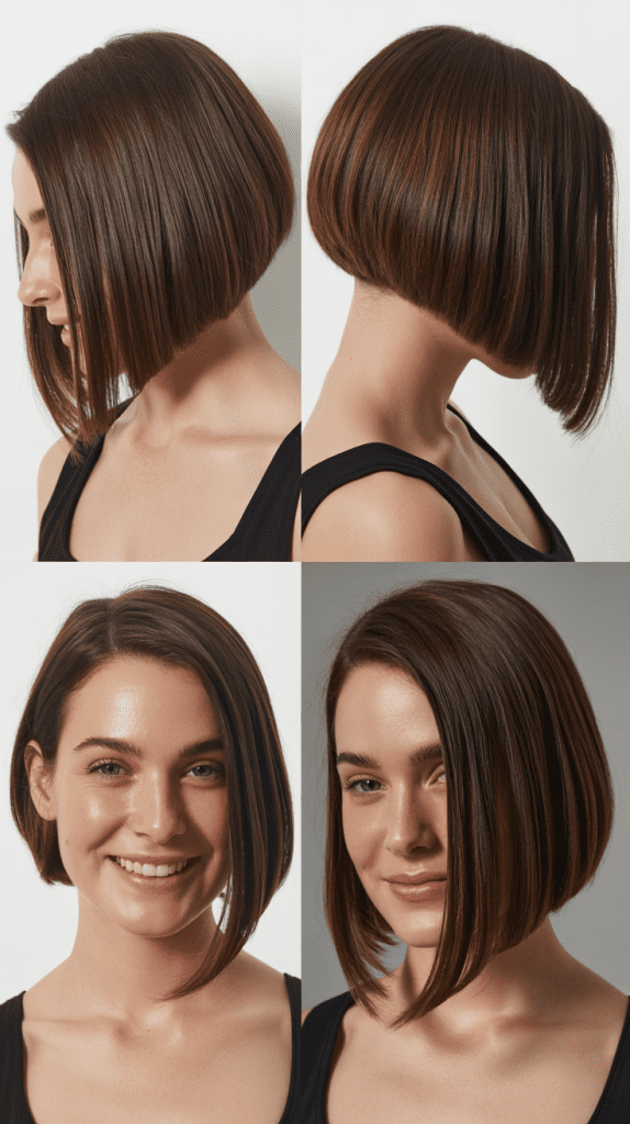 Angled Long Bob (A-Line Bob)