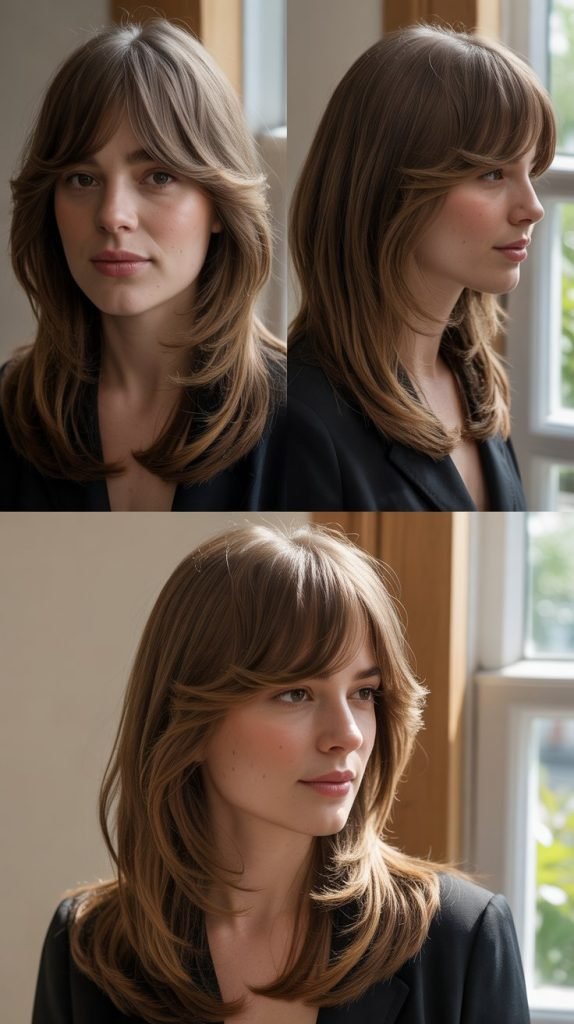 38 Best Medium-Length Hairstyles with Bangs for Women Over 50 38 Best Medium-Length Hairstyles with Bangs for Women Over 50