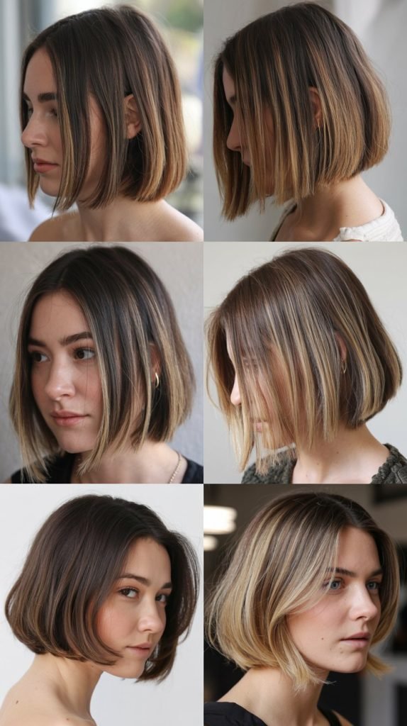 Bob with Subtle Ombre Effect