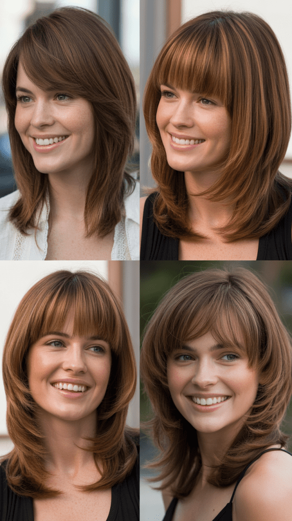 A-Line Layers with Side Bangs