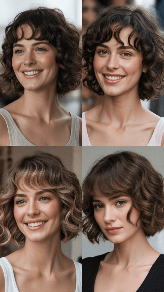 Wavy Bob With Wispy Fringe