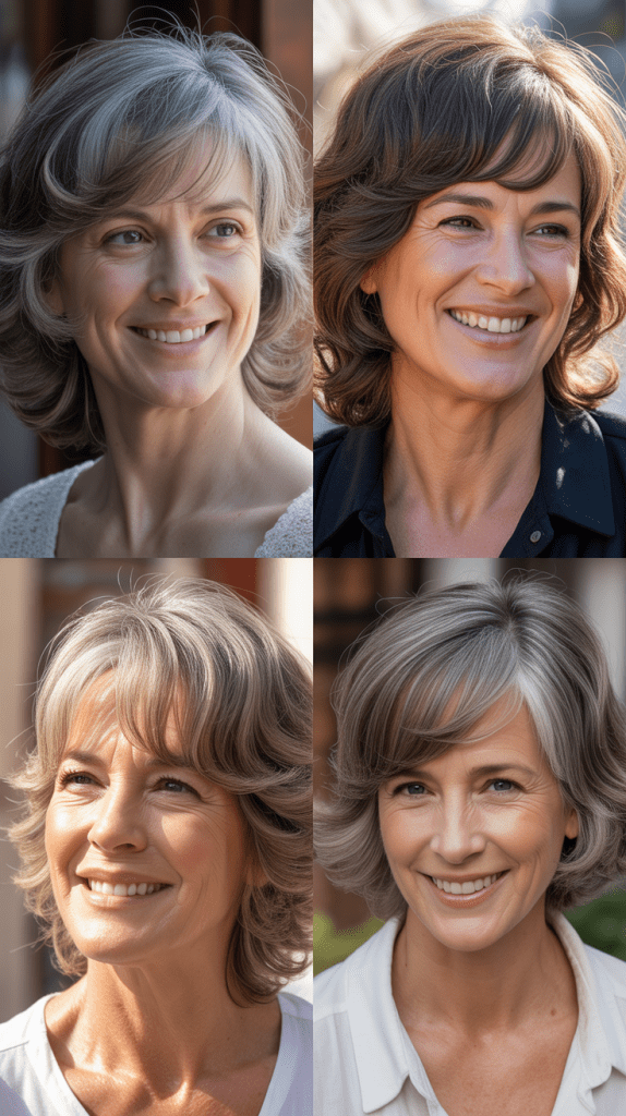 Feathered Curtain Bangs