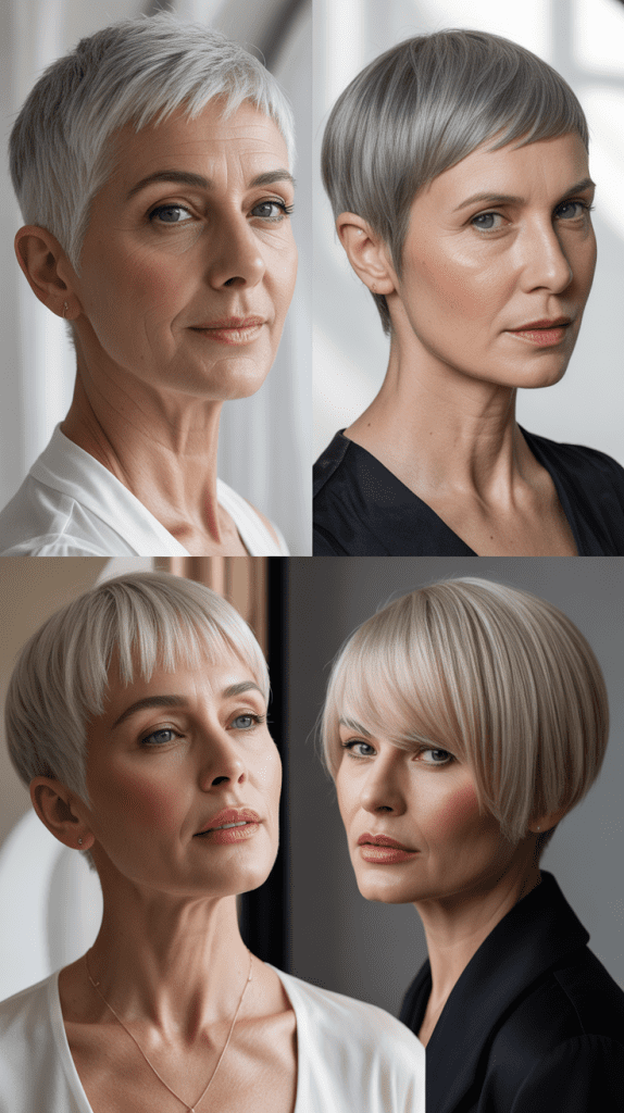 Sleek Pixie Bowl Cut