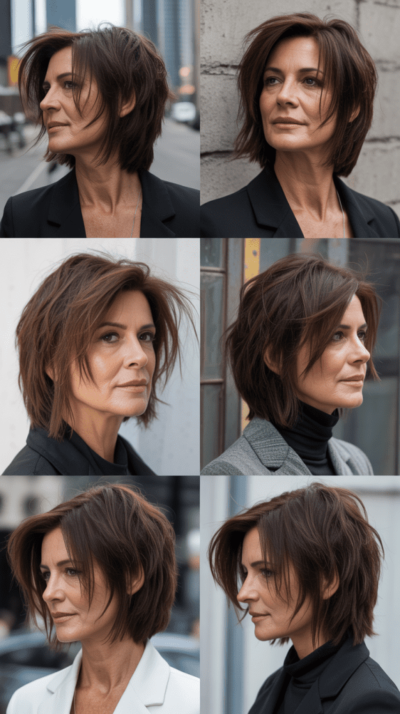 Razored Long Bob with Piecey Texture