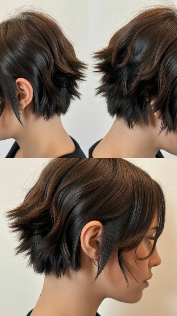 Piecey Bob with Point-Cut Ends