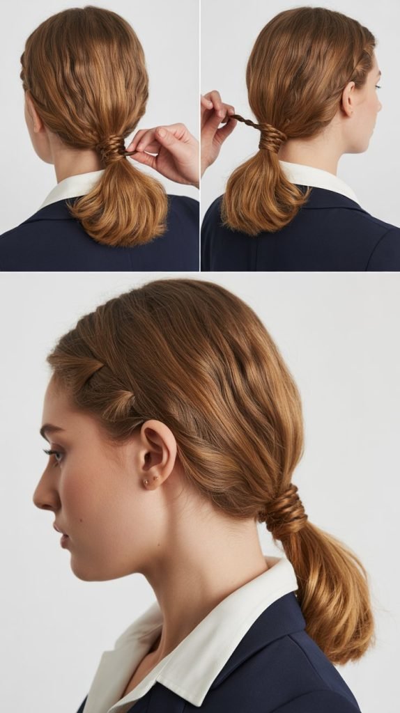 Twisted Side Ponytail