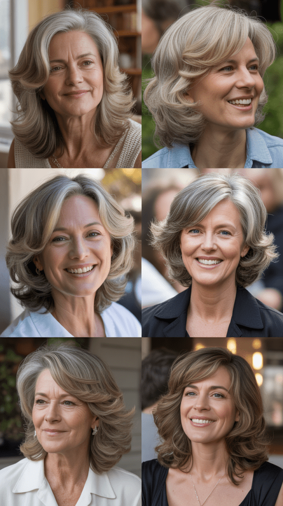 Soft Shoulder-Length Layers with Highlights