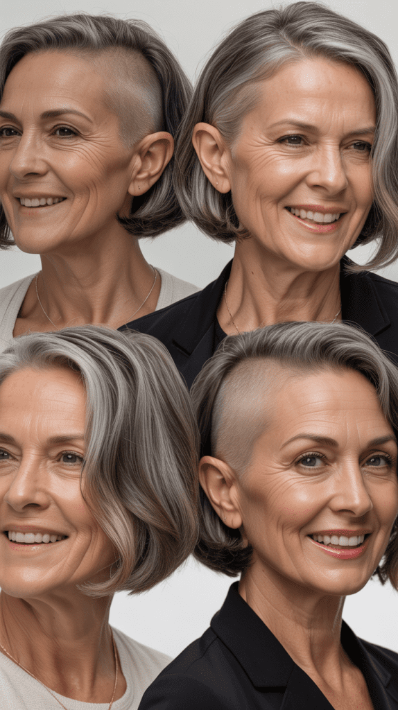 Edgy Undercut Bob: Visible Statement