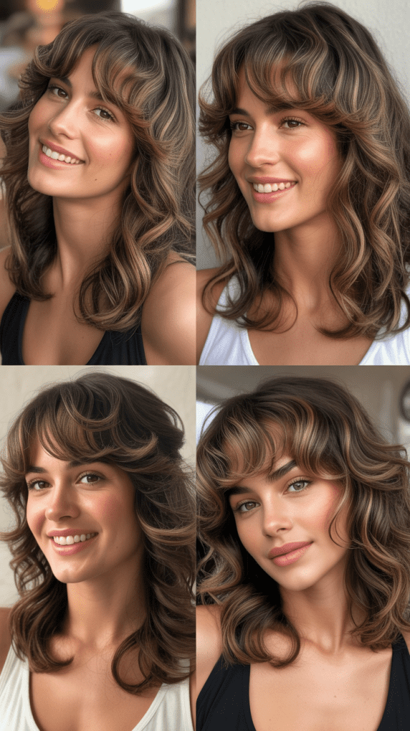 Piecey Fringe With Loose Waves