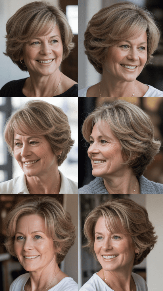 Stacked Bob with Volume at the Crown