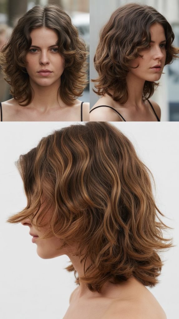 Long Shag with Center Part