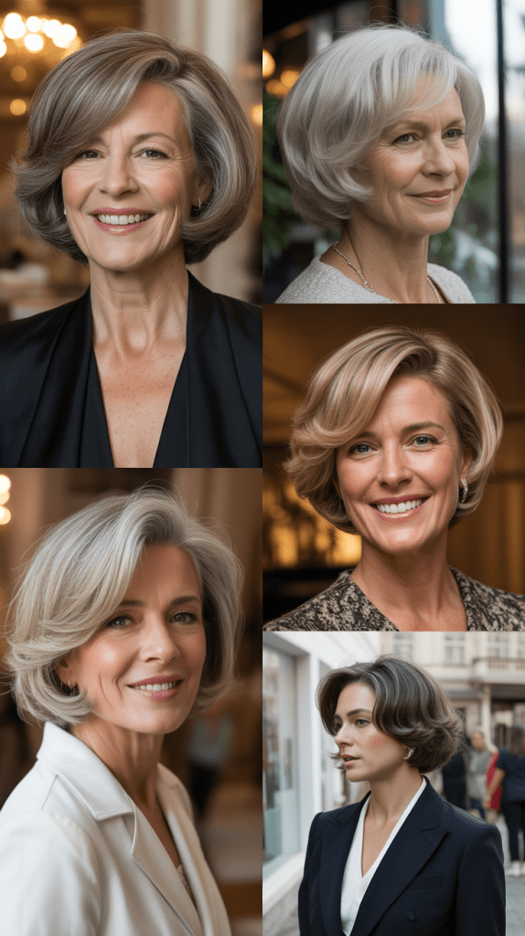 Side-Swept Bob: Asymmetrical Elegance