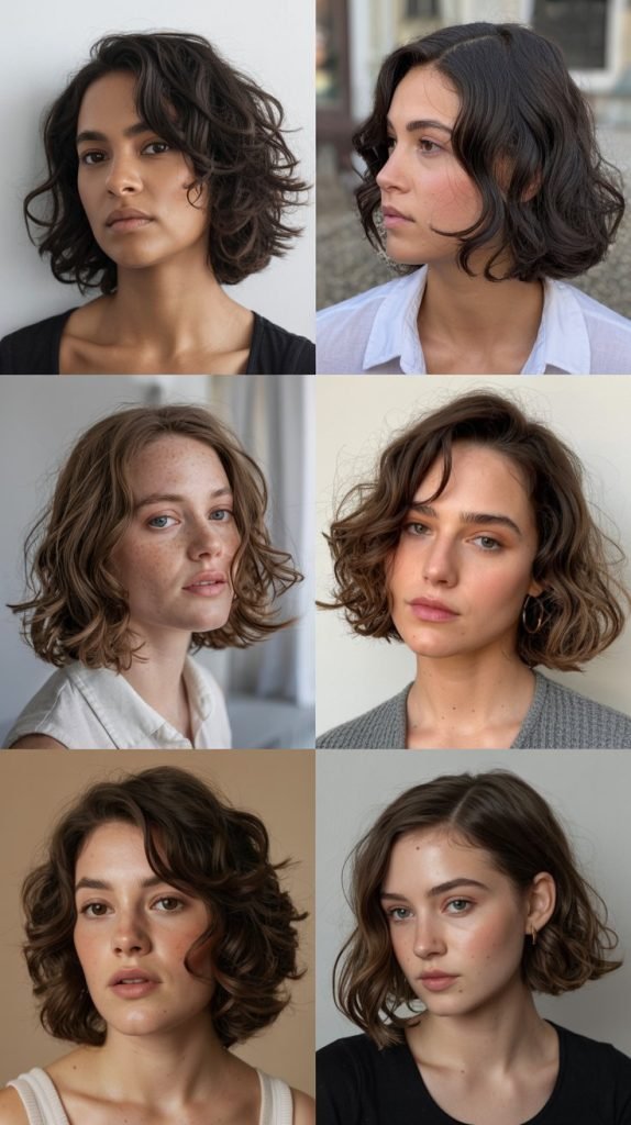 . Wavy Bob with Natural Texture