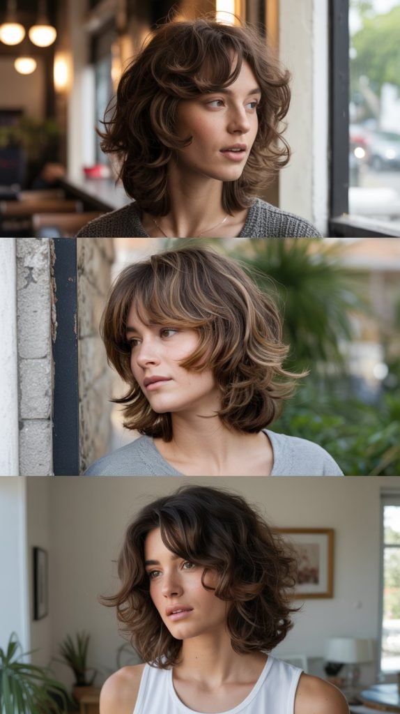 Layered Lob With Lived-In Texture
